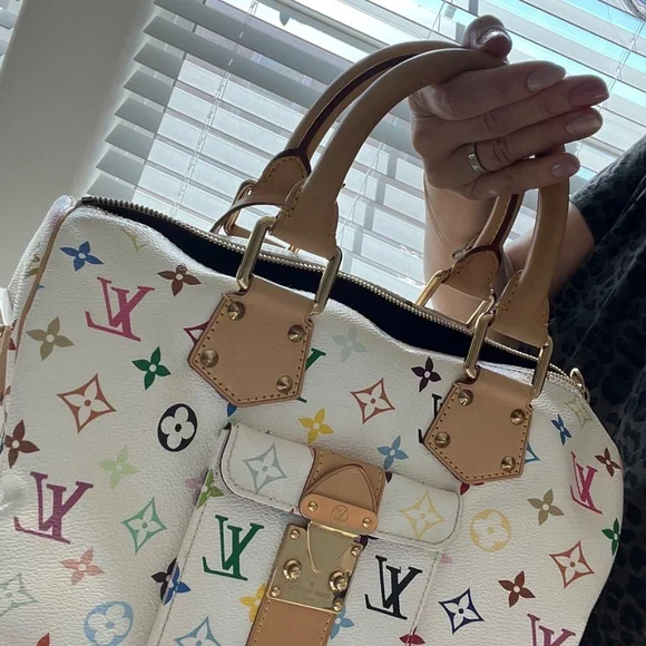 Louis Vuitton Monogram Multicolore Speedy 30 (White) - Picture 9 of 11